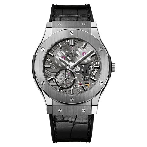 hublot fusion skeleton titanium|pre owned Hublot classic fusion.